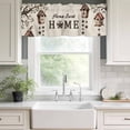 thumbnail image 3 of Sweet Home Rod Pocket Curtain Valance, Western Stars Bird Houses Farmhouse Retro Farmhouse Window Valance for Living Room, Bedroom, Kitchen 42"W x 12"L, 3 of 9