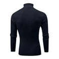 thumbnail image 4 of Rloper-Lop Mens Cable Knit Sweaters Casual Soft Pullover Sweaters Turtleneck Slim Fit Tops Long Sleeve Winter Thermal Jumper Shirts Navy 3XL, 4 of 5