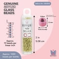 thumbnail image 3 of Miyuki Delica Seed Beads – Size 11/0 (1.6 mm), DB1835, Duracoat Galvanized Zest, 7.2 g, Approx. 1440 Beads, 3 of 7