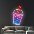 thumbnail image 5 of Handmadetneonsign Bubble Tea Logo Wall Art, Boba Tea Wall Decor, Milk Tea Coffee Wall Decor, 5 of 5