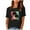 Black, variant on Fesfesfes Basic Tees for Women Fashion Woman Print Round-Neck Short Sleeve T-Shirt Printing Loose Blouse Tops Girls Crop Top 10(XL)