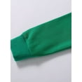 thumbnail image 5 of HILEELANG 4-12 Toddler/Little/Big Boys Girls Green Solid Color Hoodie Pullover 4-5, 5 of 6