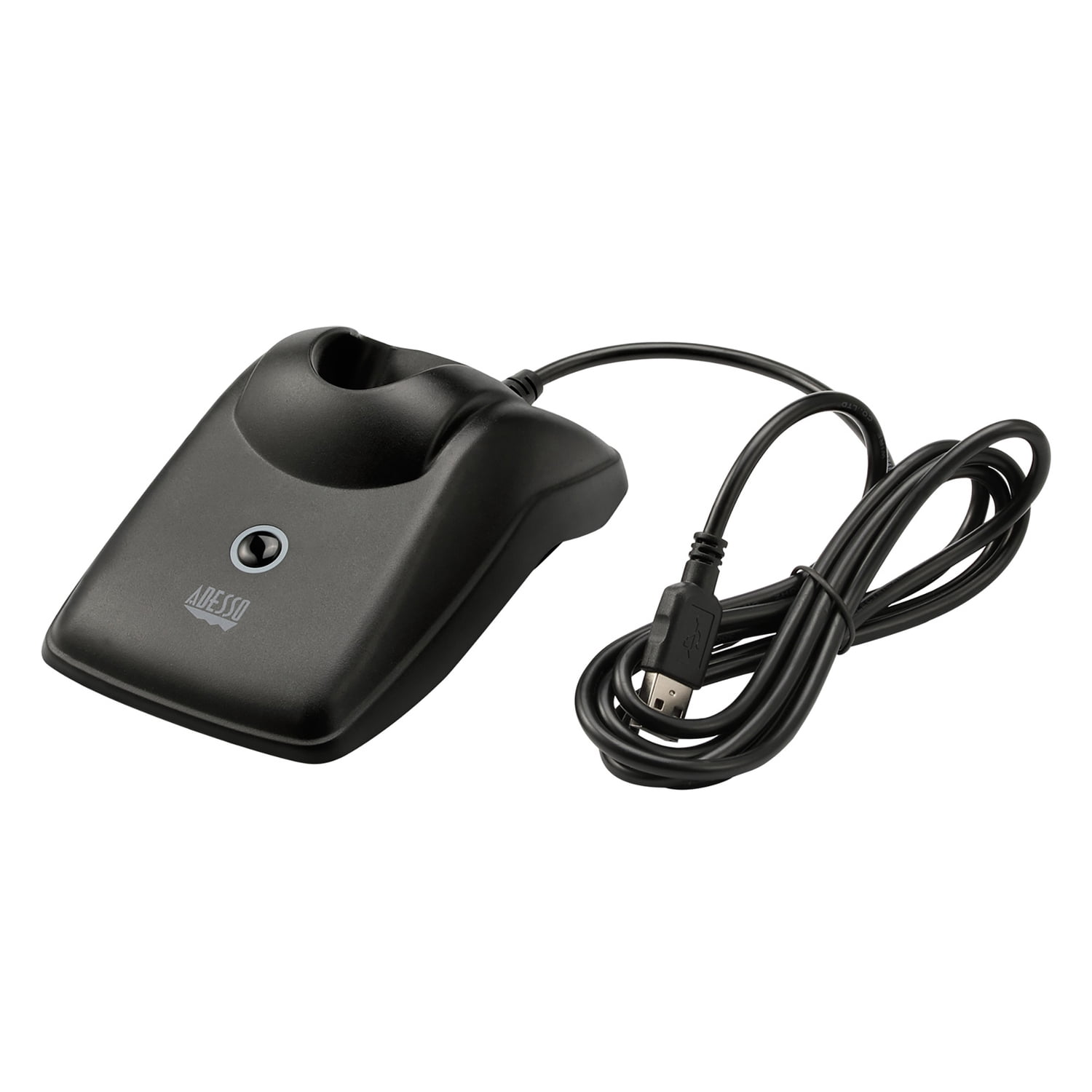 Adesso NuScan 2500 Bluetooth/2.4-GHz Dual-Mode Medical-Grade 2D Handheld Barcode Scanner with Charging Cradle