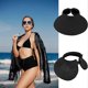 thumbnail image 4 of Straw Hats For Women Upf 50+ Visors Foldable Wide Brim Sun Hat Women Summer Beach Hat, 4 of 5