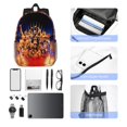 thumbnail image 5 of 15.4in Wres-Tler W-W,E Backpacks Cute Laptop bag Cartoon Bags Bookbag Daypack Outdoor Travel, 5 of 8