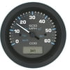 New Gps Speedometer sierra 781684060p Model Eclipse - Black Domed 3" GPS Speedometer Dial 60 mph Dial Range 60 mph