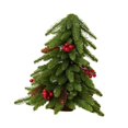 thumbnail image 2 of Mini de Navidad simulado de 40 cm, material de polietileno para armarios, chimeneas, adorno de mesa navideño realista multiusos Estilo C, 2 of 8