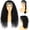 Black, variant on Synthetic Headband Brown Wigs For Black Women Curly Headband Wig Synthetic Wig Loose Water Wave Headband Wigs for Women Glueless 150% Density 26 Inch