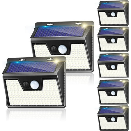 

7 Pack Solar Lights Outdoor - 140LED Motion Sensor Wall Lights for Backyard Garden Patio