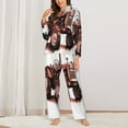 thumbnail image 2 of Sikiie Farm Tractor Print Pajamas for Women Set, Womens Pajama Sets, Lounge Sets for Women, 2pjs for Women-Large, 2 of 7