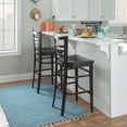 thumbnail image 2 of Linon Birkdale 30" Bar Stools, Deep Brown Stain Finish, Set of 2, 2 of 12