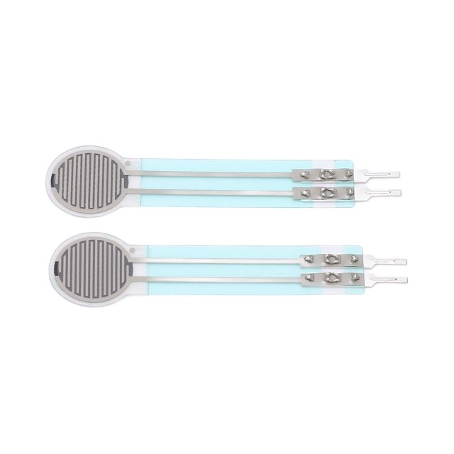 Sensor de presión de película fina FSR, resistencia sensible a la fuerza de curvatura Flexible, 20g-3kg, 2 uds.