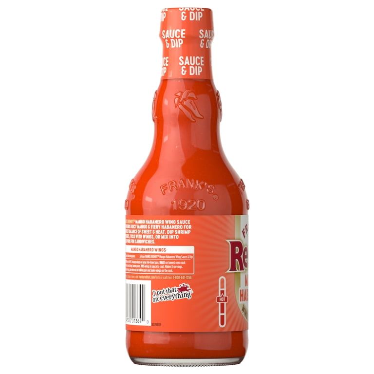 Frank's RedHot, Wings Sauce, 12 fl oz, Mango Habanero - Walmart.com