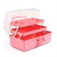 thumbnail image 1 of Caja de Almacenamiento Multiusos de de 12 Pulgadas, Caja de Herramientas Plegable/Estuche para Manualidades y Manualidades/Organizador de Suministros de Costura, 1 of 5