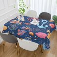 thumbnail image 2 of Yayeee Tablecloths 60" x 90" Rectangle Wrinkle Resistant Party Table Cover, Pink Jellyfish, 2 of 8