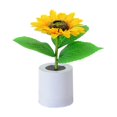 thumbnail image 1 of Lámpara de mesa con luz nocturna LED de simulación de girasol recargable, flores de simulación, escritorio decorativo L como se muestra, como se muestra, 1 of 5