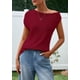 thumbnail image 2 of Blusa Tipo Túnica PRETTYGARDEN para Mujer, Tejida, Hombros Descubiertos, Color Vino, 2 of 9