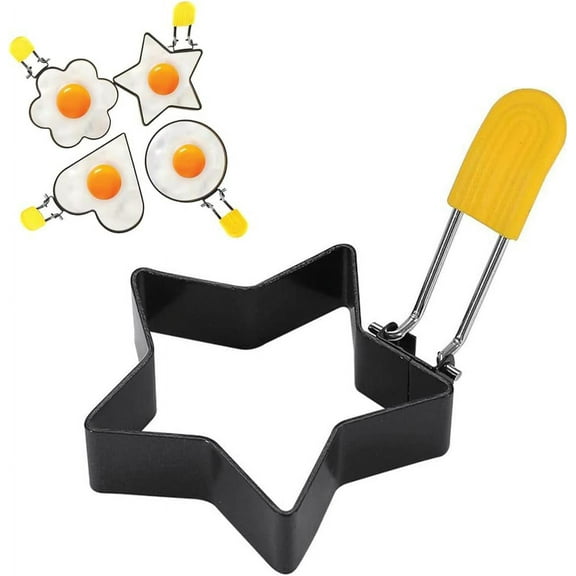 Egg Rings for Frying Eggs, Stainless Steel Egg Cooking Rings, Non-stick Fried Egg Mold Ring, Egg Mold for Breakfast Sandwiches, Egg Rings for Griddle, Egg Circle Mold, Round Egg Shaper Mold