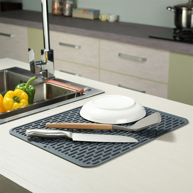 silicone drain pad dish draining mat