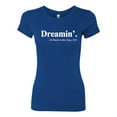 thumbnail image 2 of Dreamin' Dr Martin Luther King Jr. 1963 Womens Slim Fit Junior Tee, Royal, 2XL, 2 of 3