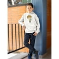 thumbnail image 2 of Kid With A Bird Hoodie Juniors -Image by Shutterstock,  Small, 2 of 4