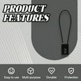 thumbnail image 4 of MELIVO Bike Lock,11.81" Bike Lock Combination,Cable Bicycle Lock Cable Lock,Black, 4 of 7