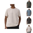 thumbnail image 1 of Mens Workout Shirts Sun Protection Quick Drying Moisture Wicking Breathable Tshirt Athletic Running Shirts for Men, 1 of 4
