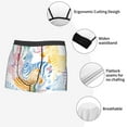thumbnail image 5 of Wukai Zebra Colourful Print Men’s Underwear Breathable Boxer Briefs,&nbsp;Moisture Wicking & Breathable-Medium, 5 of 7