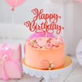 thumbnail image 2 of Decoración para tartas EIOAUY Happy Birthday, 23 cm, color rojo brillante, 2 of 5