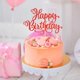 thumbnail image 2 of Decoración para tartas EIOAUY Happy Birthday, 23 cm, color rojo brillante, 2 of 5