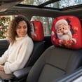 thumbnail image 4 of Christmas Car Decorations, 2Pcs Santa Claus Car Headrest Covers, Elastic Stretch Printed Protector Sleeves for Sedan SUV Truck Van Universal Fit Xmas Holiday Auto Interior Decor Accessory, 4 of 7