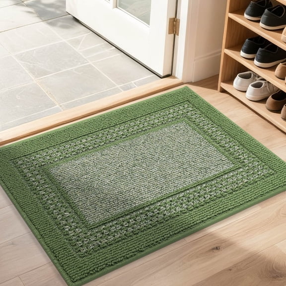 FLOORHUG Doormat Indoor 20"x 32", Soft and Absorbent Door Mat Non-Slip, Dirt Trapper Door Mats Entry Rug Low Profile Floor Mat Machine Washable Rugs for Entryway, Front Back Door, Beige