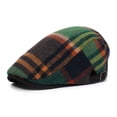 thumbnail image 3 of SikaFu Retro Checkered Front Hat Can Adjust Men's And Women's Sunscreen Shade Berets Az Fashion Color Grid Peak Cap, 3 of 3