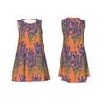 thumbnail image 7 of Uemuo Lavender Flowers Pattern Women’s Sleeveless Dress – Casual Summer A-Line Dress, Stylish and Comfortable Sundress for Hot Weather, 7 of 7