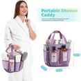 thumbnail image 4 of Siaomo Mesh Shower Caddy,Tote Bag for College Dorm,Bathroom,8 Pocket Basket,Quick Dry - Purple, 4 of 8
