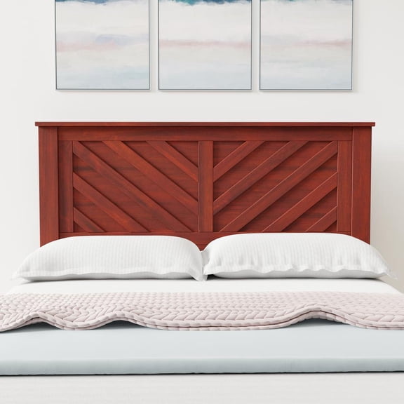 Glenwillow Home LaFerme Wood Headboard in Cherry - Full Size