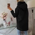 thumbnail image 4 of Womens Sweatshirt Fashion Hooded Asymmetric Zipper Pullover Sweatshirt Fall Winter Oversized Front Open Coat Tops With Pockets For Sweatshirt For Women, 4 of 5