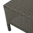 thumbnail image 4 of Adelina Wicker Outdoor Half-Round Coffee Table, Brown, 4 of 7