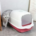 thumbnail image 5 of Large Cat Litter Box Enclosed Odor Control Kitty Toilet with Cover Anti-Splash Design Includes Litter Scoop, 5 of 5