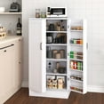 thumbnail image 4 of 47 Kitchen Pantry Cabinet, White Buffet Cupboards Sideboard with Doors & Adjustable Shelves, Kitchen, 4 of 13