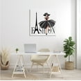 thumbnail image 2 of Stupell Industries Parisian Fashion Illustration High End Design Black Dress, 30 x 30, Designed by Elizabeth Tyndall, 2 of 6