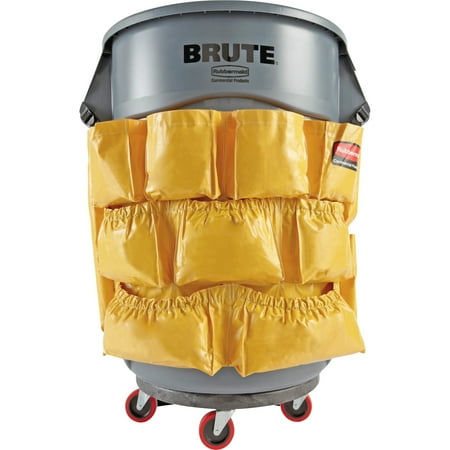 Rubbermaid Commercial Rcp264200yw Brute Utility Container Caddy Bag 1 Each Yellow