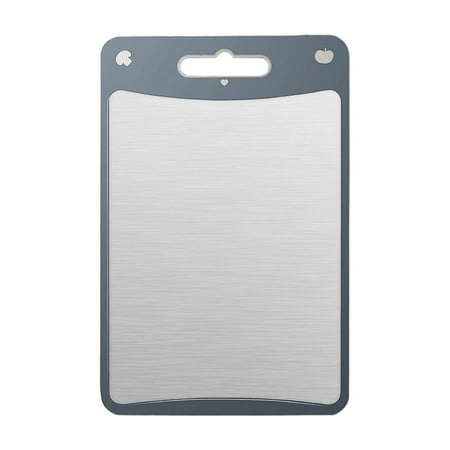 

HBYJLZYG Double Sided Cutting Board Stainless Steel Kitchen Cutting Board Food Grade Stainless Steel Material Easy to Clean Kitchen Storage Organization