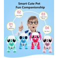 thumbnail image 3 of Amyove Electronic LED Eyes Sound Sleep Recording Cute Toy Induction Smart Puppy Robotic Dog, 3 of 9