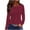 Womens Summer Tops Wine, variant on Womens Fall Clothes, Long Sleeve Shirts for Women Fashion Polka Dots Printed Crewneck T-Shirts Mothers Day Gifts