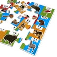 thumbnail image 4 of Melissa & Doug Animal Alphabet Floor Puzzle (Easy-Clean Surface, Promotes Hand-Eye Coordination, 24 Pieces, 36” L x 24” W), 4 of 9