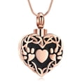 thumbnail image 5 of Paw Print Urn Necklace for Ashes Pet Dog Cat Charms Pendant Cremation Jewelry Cat Dog Memorial Gifts for Dog / Cat, 5 of 9