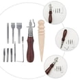 thumbnail image 4 of LEEYNEER 1 Set Leather Working Tools Leather Tooling Kit Leather Tools Craft Kits, 4 of 6