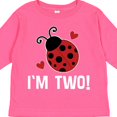 thumbnail image 4 of Inktastic 2nd Birthday 2 Year Old Ladybug Girls Long Sleeve Toddler T-Shirt, 4 of 5