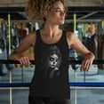 thumbnail image 4 of Sugar Skull Lace Women's Tank Top Black White Day of the Dead Gothic Beauty Monochrome Dia de Los Muertos Elegant, 4 of 7